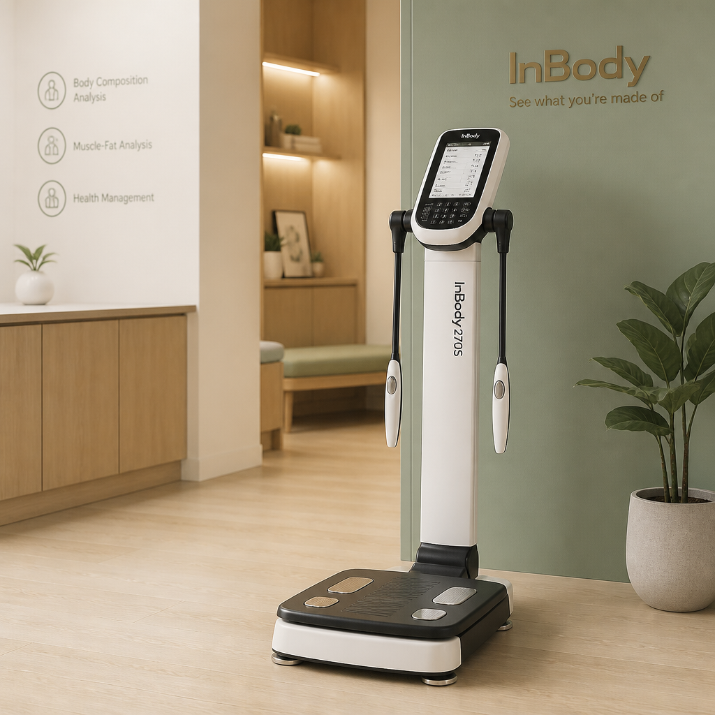 Analisador de composição corporal InBody 270S em ambiente clínico